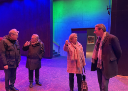 Beeindruckende Lichtershow im Gasometer für den Besuch aus Amstelveen.