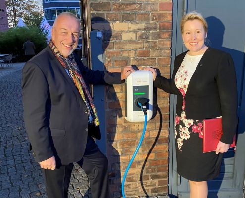 Reinhard Müller und Franziska Giffey