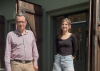 Prof. Dienel und Wiebke Blum auf dem EUREF-Campus vor den Green Garages