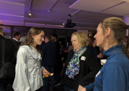 Mathilde Legault-Dignard, EUREF-Vorstandssprecherin Karin Teichmann und Susann Steinke, Vorstandsreferentin