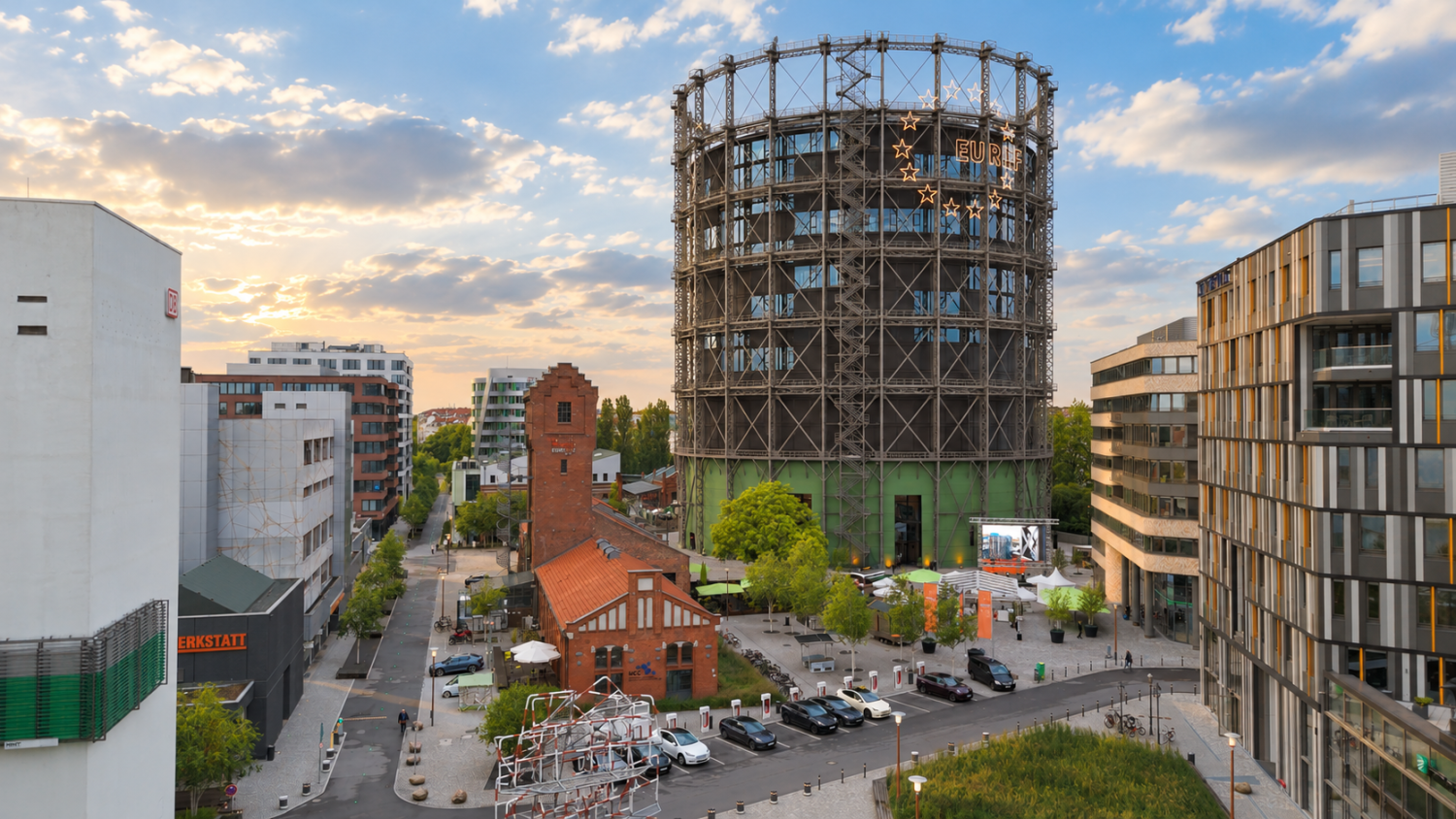 Goldene Stunde am Gasometer