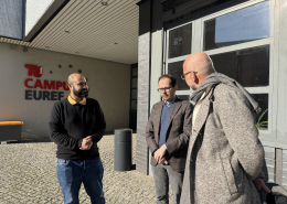 Irfan Iqbal, Dr. Massimo Moraglio und Steffen Kartenbender