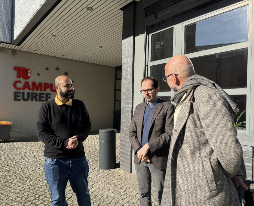 Irfan Iqbal, Dr. Massimo Moraglio und Steffen Kartenbender