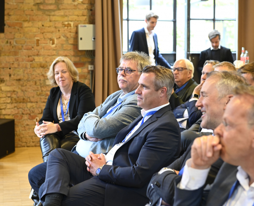 EUREF-Vorständin Karin Teichmann und Daniel Rook bei der 10Jahres-Feier von inno2grid.