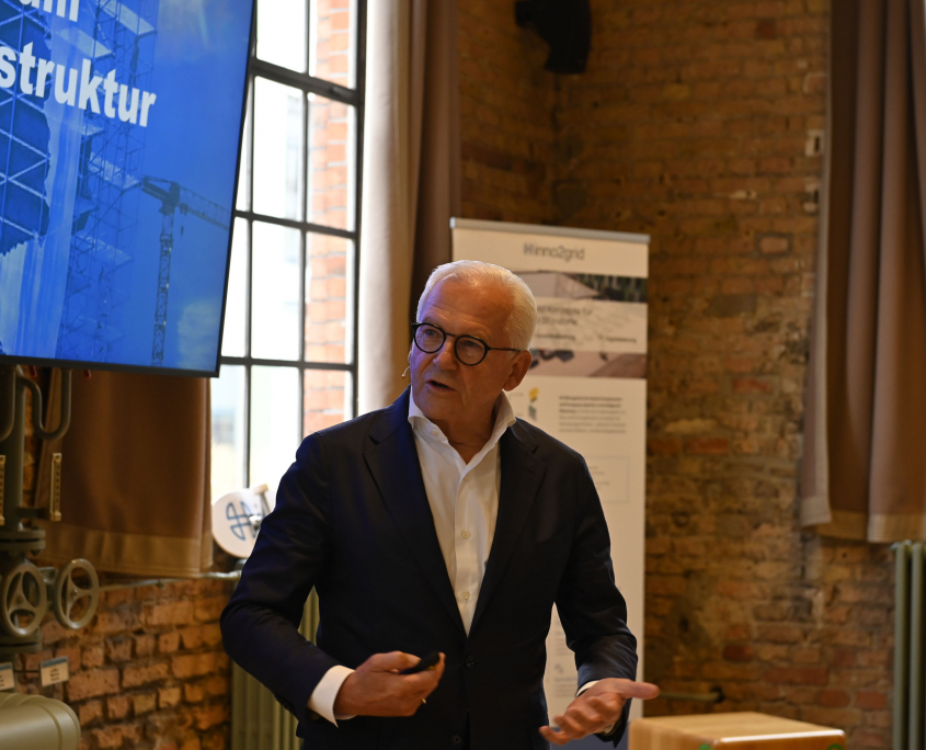 Prof. Dr. Rüdiger Grube bei der 10Jahres-Feier von inno2grid auf dem EUREF-Campus