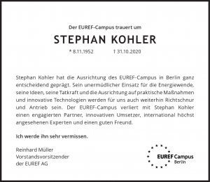 Traueranzeige Stephan Kohler