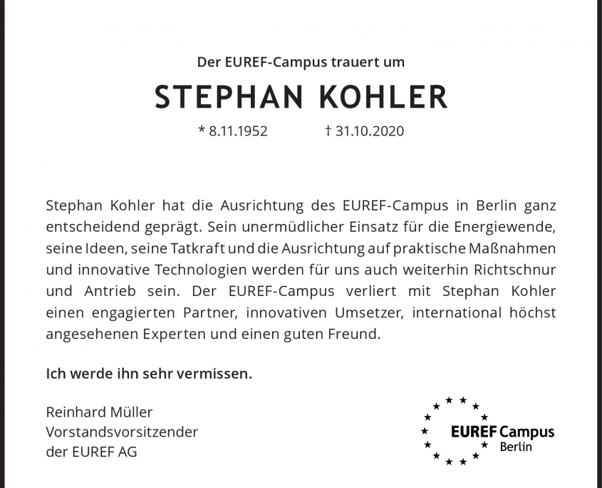 Traueranzeige Stephan Kohler