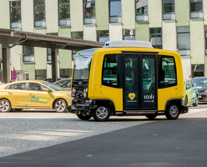 EUREF-Campus Berlin, autonomes Fahren (© Christian Kruppa / EUREF AG)